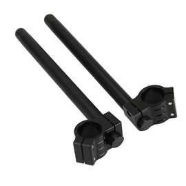 Heart Horse Corazón Caballo 7/8" Motocicleta CNC Tubo de Horquilla de Aluminio Clip en manubrio reemplazable, Negro, 39mm