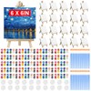 20 Pack Canvas Painting Kit for Kids, 6 x 6