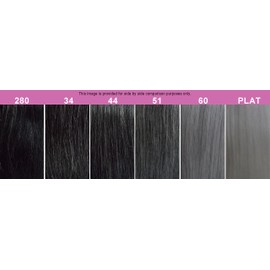 Foxy Silver (Weave - Salon Jerry Curl) 12 inch - Human Hair Blend Weave in 34