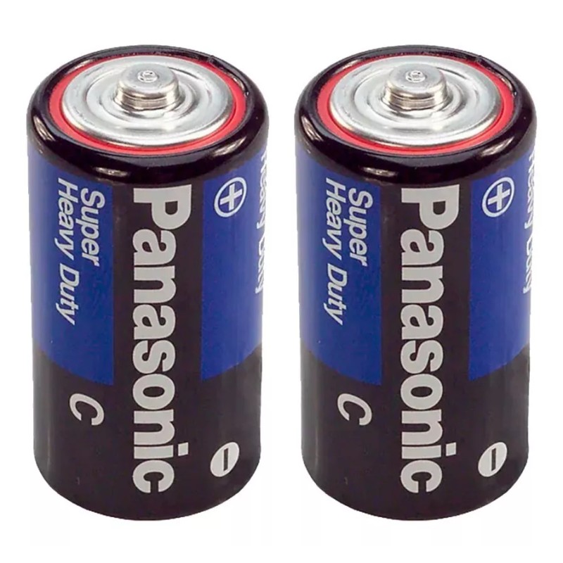 Panasonic Paquete De 2 Pilas Panasonic C Carbon Zinc 1.5