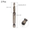 sourcing map Set of 2 Combi Drill Tap Replacement Hex