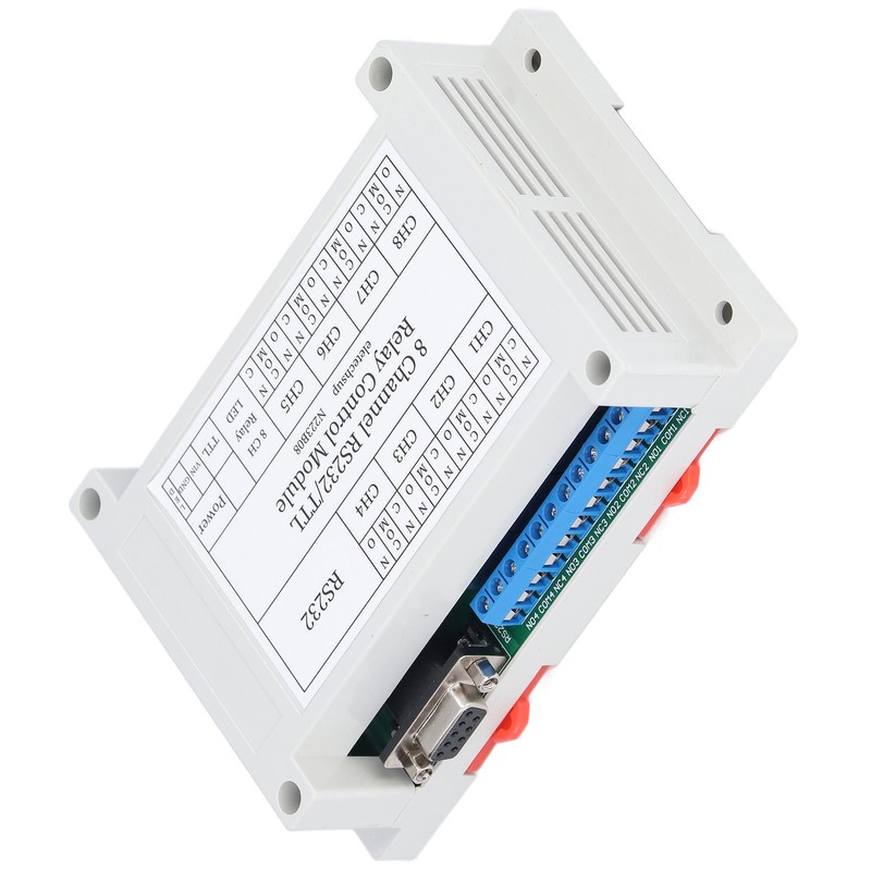 N223B08 8CH DC 12V RS232 Relay Module Serial Port Remote