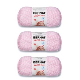 Bernat Softee Baby Baby Pink Marl Yarn - 3 Pack of 141g/5oz - Acrylic - 3 DK (Light) - 362 Yards - Knitting/Crochet
