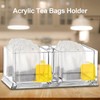 Yakri Small Acrylic Tea Bags Holder Coffee Sugar Bag Case
