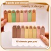 Capybara Sticky Tabs, 360 Pcs (3 Packs in 3 Designs,