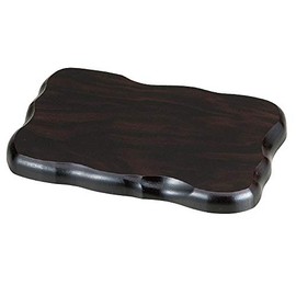 [Flower Stand] No. 6 Wooden Flat Plate (Black Tone) Decorative Stand