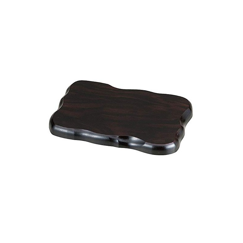 [Flower Stand] No. 6 Wooden Flat Plate (Black Tone) Decorative