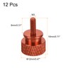 sourcing map 12pcs M3x8mm Knurled Thumb Screw Computer Case Threaded