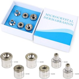 UNOISETION Diamond Microdermabrasion Tips, 6 PCS Dermabrasion Replacement Tips, Professional Microdermabrasion Accessories for Microdermabrasion Tool