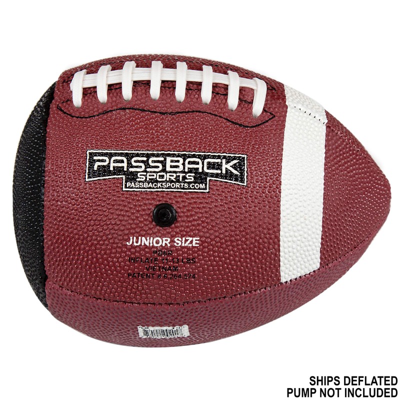 Passback Junior Rubber Football, Ages 9-13, Youth Training Football, (Ships