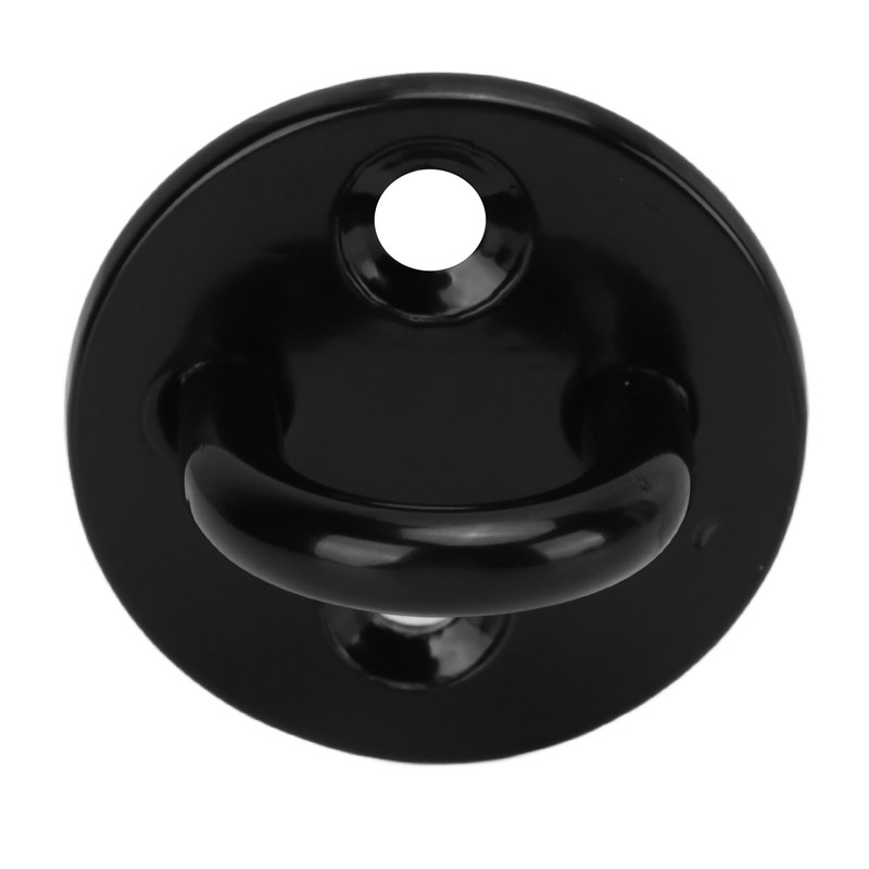 5Pcs Eye Plate Thickened Black Stainless Steel Enhanced Load Bearing