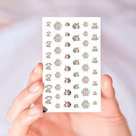 Corgie Easter Clear Vinyl (Cut, Peel, & Stick) Nail Designs