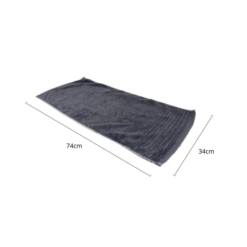 Immaculate Textiles Bamboo Bathroom Hand Towels - Pack of 2-74x34cm