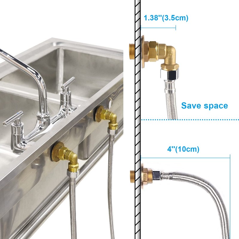 TCEUMIK Commercial Faucet Installation Kit, Wall Mounting Installation Kit for