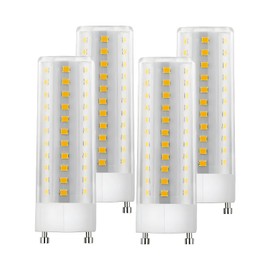 Cheopha GU24 LED Light Bulb Warm White 13W 18W 23W T2 Spiral CFL Replacement Bulbs for Ceiling Fan Light Bathroom Lights Pendants Gu24 LED Bulb 120V 3000K Non Dimmable 10W Pack of 4