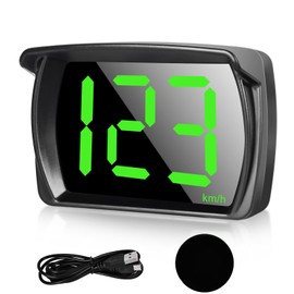Digital Car Speedometer: Head Up Display Car HUD Speedometer Universal Car Head Up Display with GPS + Beidou Dual Chip Speed Display for All Cars, USB Plug and Play, KMH