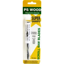 PS Wood Super Sharps - #12 Scroll Saw Blades