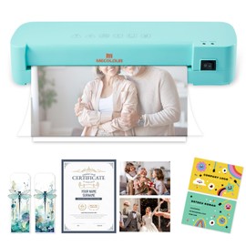 MECOLOUR Thermal Laminator Machine, A4 Laminating Machine Fast 3-Min Warm-Up, Ideal for Teachers, Small Offices, Business or Home, 110V