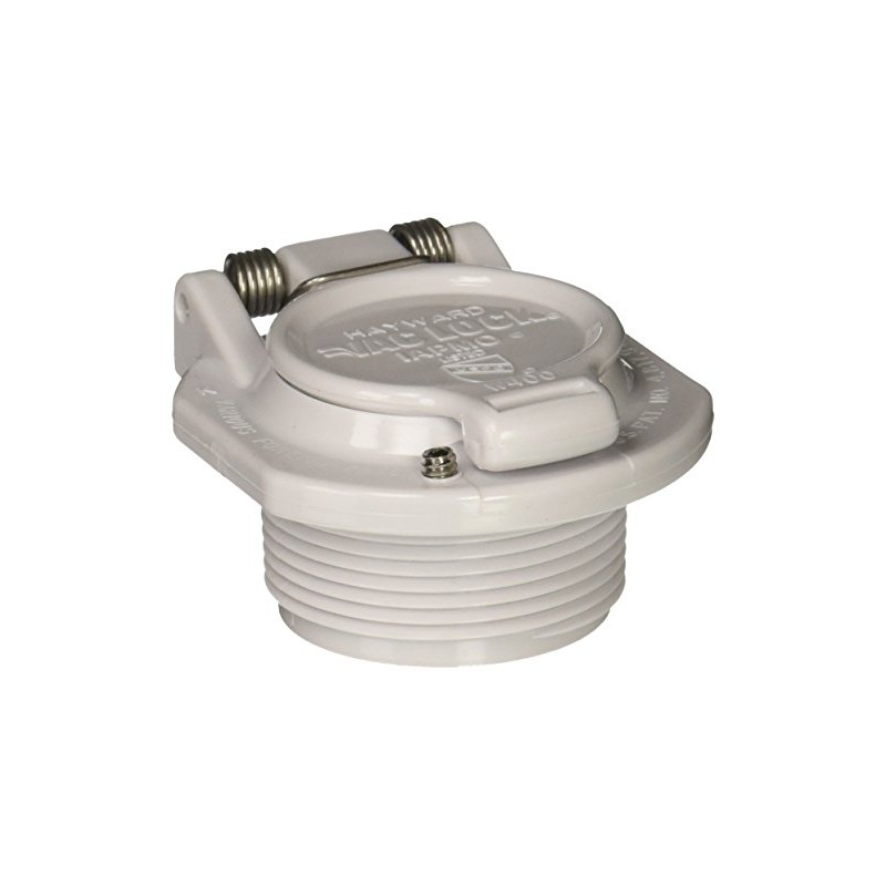 Hayward W400BWHP White Free Rotation Vacuum Lock Safety Wall Fitting