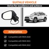 Aspaton Left Driver Side Mirror Assembly Compatible with RAV-Four 2019-2024