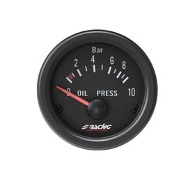 Simoni Racing OP/B Electric Oil Pressure Gauge Sensors, Retro Lighted, White Face
