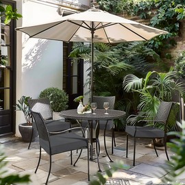 Favoyard Patio Chair Cushions 18 x 18 x 3 Inch Waterproof Outdoor Seat Cushions for Patio Furniture 3-Year Color Fastness Garden Sofa Couch Pads with Handle & Adjustable Straps Set of 2, Dark Grey