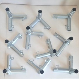10pcs 3/4" 3 Way Corner Slider Canopy Fitting (FO3A) - Fits 3/4" EMT Pipe That has an Outer Diameter of 15/16"