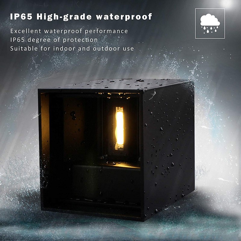 LANFU LED Aluminum Waterproof Outdoor Wall Sconce, 100-277V 3000K Outdoor