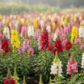 3000 Pcs Snapdragon Seeds for Planting Outdoor Garden, Snap Dragon Seeds for Planting Flowers, Pollinator-Friendly Color Mix, Annual Antirrhinum Majus