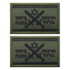 EmWoot 2PCS Israel Iron-Swords Flag Patches Embroidered Morale Patch Military