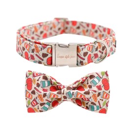 Unique style paws Dog Collar with Bow, Bow Tie Dog Collar, Adjustable Collars with Softy Bow Tie for Small, Medium, Large and Cats