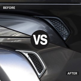 Voodonala for Jeep JL Side Air Conditioning Vent Outlet Decoration Trim for 2018-2025+ Jeep Wrangler JL JLU Gladiator JT Trunk 4xe, Bright Silver(Chrome)