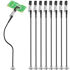 Third Hand Soldering with Magnetic Base, 8 Pieces Helping Hand with Flexible Gooseneck, Soldering Aid Third Hand, Board Holder, Helping Hand