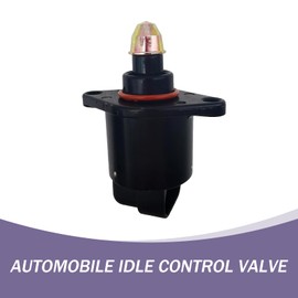 Slykew 1 PC Fuel Injection Idle Air Control Valve, Throttle Stepper Motor for Stable Engine Operation, Replacement Parts 90380 10526 90325864, Compatible with King Kong Idle Motor (Black)