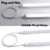 4FT 1.2 Meter T5 T8 LED Tube Light Fixture -Linkable