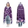 Birthday Gifts for Sister Happy Birthday Sister Gifts Hooded Blanket