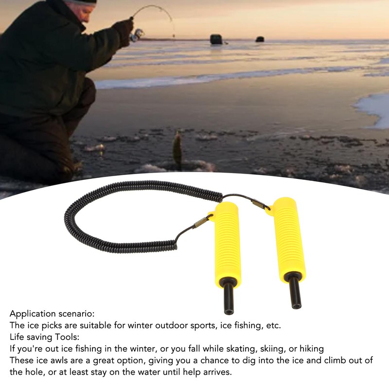 Retractable Ice Picks Kit Comfortable Grip Incisive Tip Ice Awls