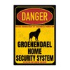 Groenendael Sign Danger Security System Door Sign Dog Sign Warning