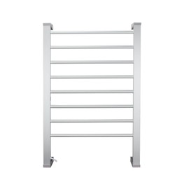 BVANQ Heated Towel Rack with Timer, 8-Bar Electric Towel Warmer for Bathroom, Fast Heating Towel Dryer Freestanding or Wall Mount, Auto Shut-Off, Space-Saving Design