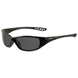 Jackson Safety 25714 V40 Hell Raiser Safety Eyewear, Smoke Polycarbon Anti-Scratch Lenses, Black Frame