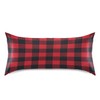Dalzium Christmas and New Year Buffalo Plaid Satin Pillowcase for