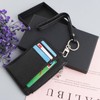 DXLing Leather Mini Wallet Credit Card Holder for Men, Card