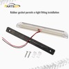 Partsam 1Pcs 8 Inch Slim Line White 30 LED Utility