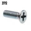 Prime-Line 9000721 Machine Screws, Flat Head, Phillips Drive, #8-32 X