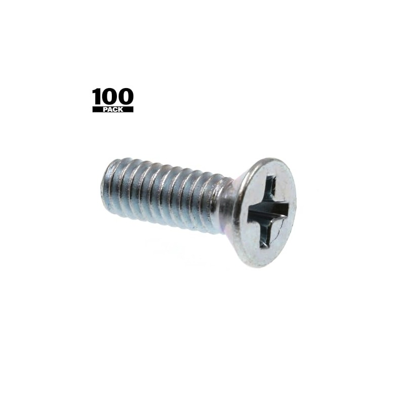 Prime-Line 9000721 Machine Screws, Flat Head, Phillips Drive, #8-32 X