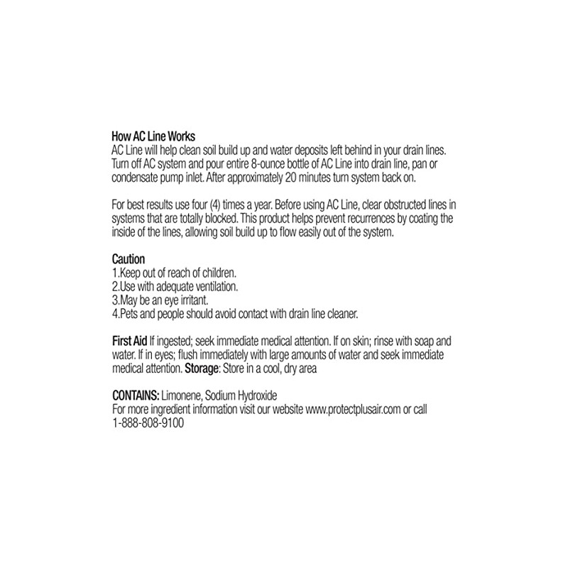 Purafilter 2000 Probiotic AC Air Conditioner Condensate Line Build-Up Remover