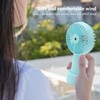 Handheld Misting Fan Quiet 2000mAh 3 Wind Speed 2 Spray