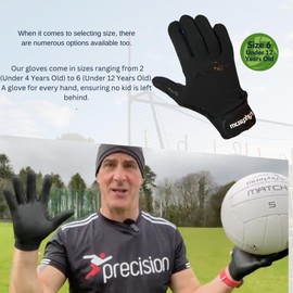 Murphy's Gaelic Gloves Junior, 6 / Under 12, Black