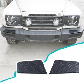 Car Alloy Black Front Bumper Protection Pedal Corner Cover Compatible with Ineos Grenadier 2020-2024 Front Bumper Guards Pads End Caps Cover Decoration External Accessories,Style B