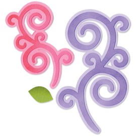 Sizzix Framelits Swirls by Stephanie Barnard without Stamp Die Set, Pack of 5